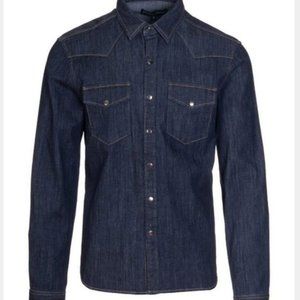 Classic Fit Western Denim Shirt, size S